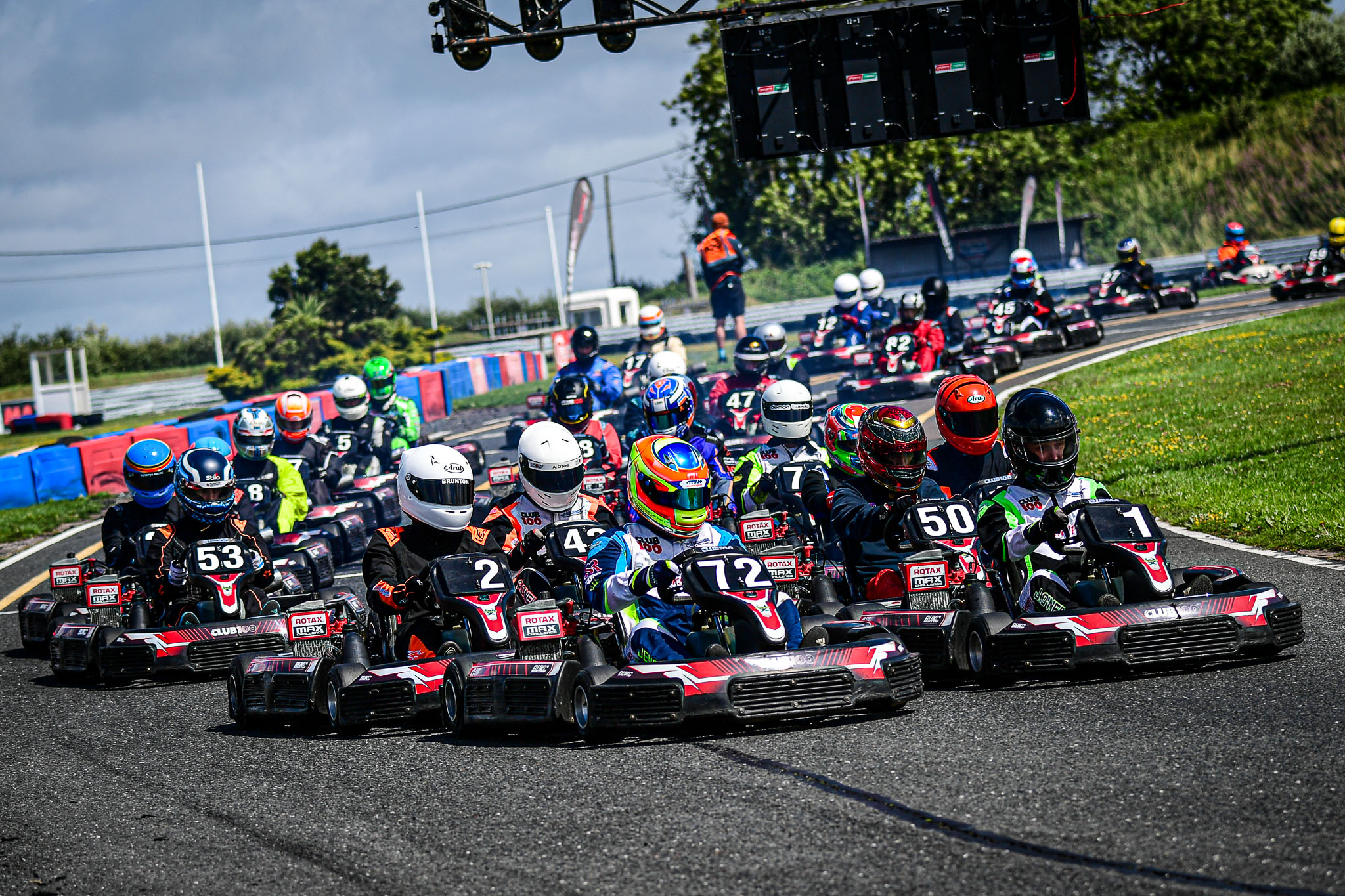 Karts on track (race start)